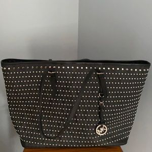 Michael Kors Jet Set studded tote bag